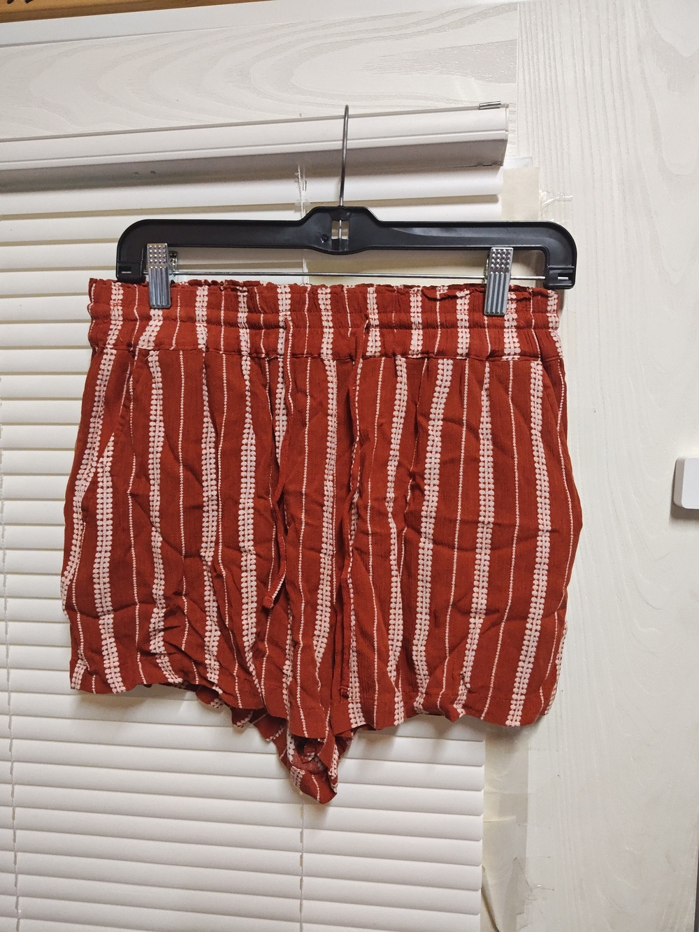 Garage Rust Red Striped Women's Shorts